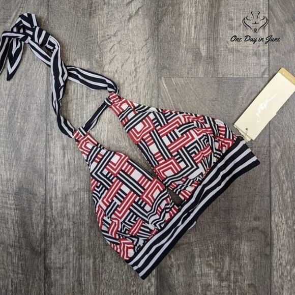 Gottex Retro Halter Bikini Top Size 8 - Picture 3 of 4